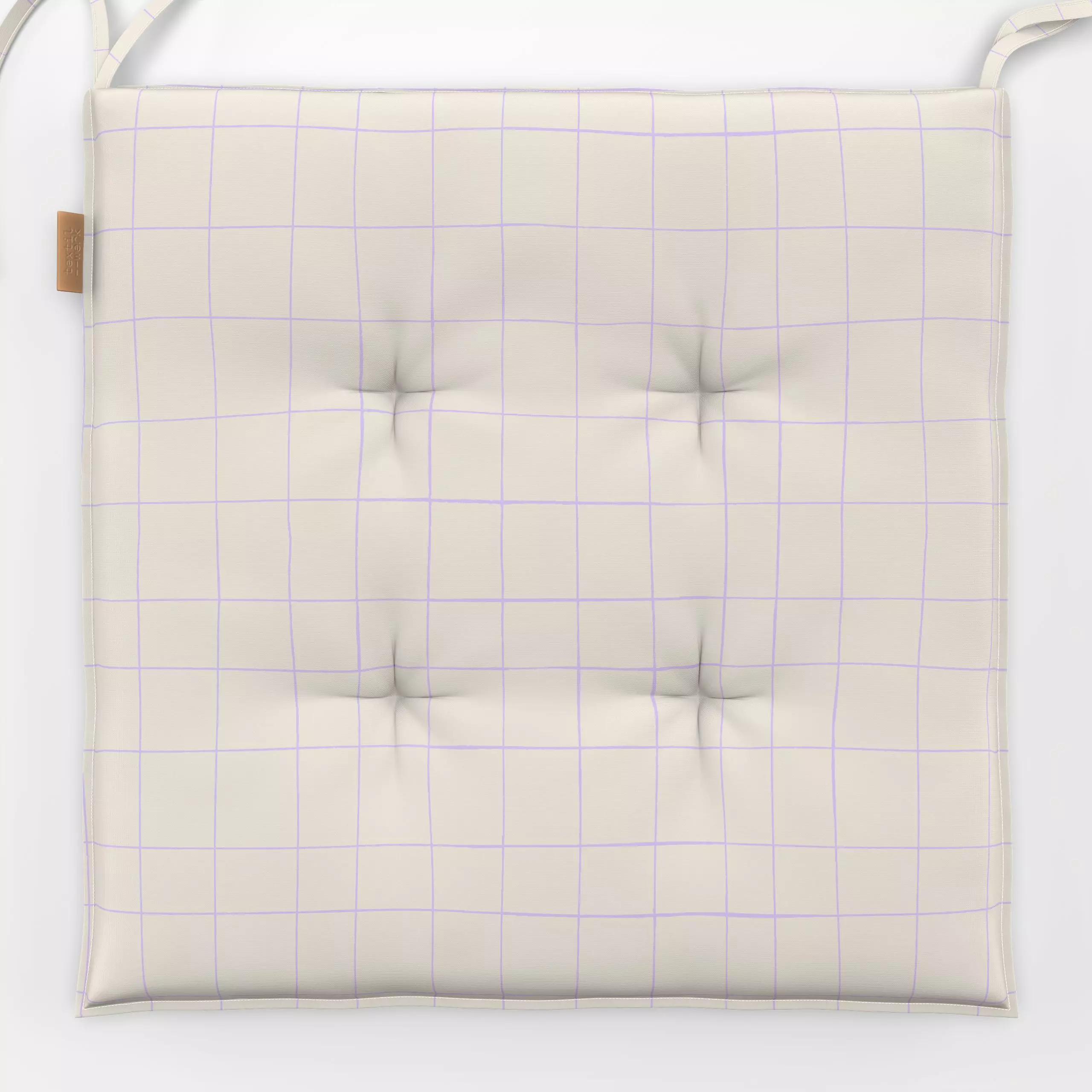 Sitzkissen Grid Soft Lavender - Kinderzimmer & Motive für Kinder, Symbole & Muster - von „Studio ROSAGRAU"; Kinder, Lavendel...