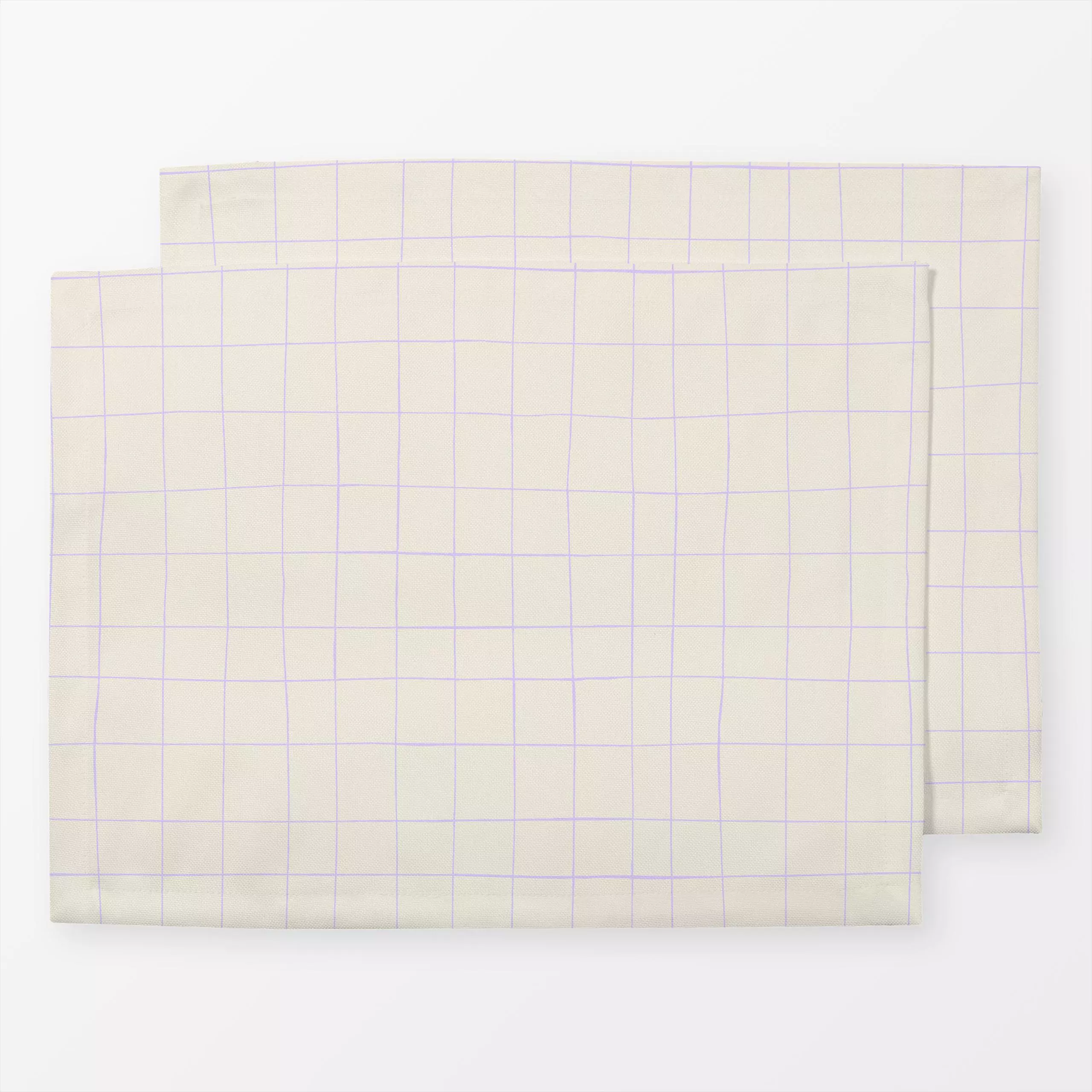 Tischset Grid Soft Lavender, gemustert, fürs Kinderzimmer, von Studio ROSAGRAU