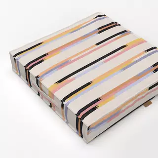 Bodenkissen Ikat Stripes Colorful