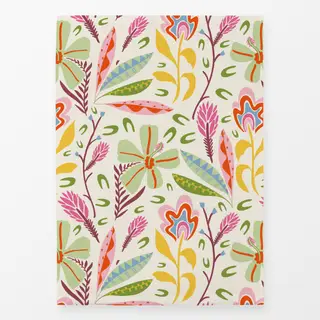 Geschirrtücher Tropische Blüten weiss