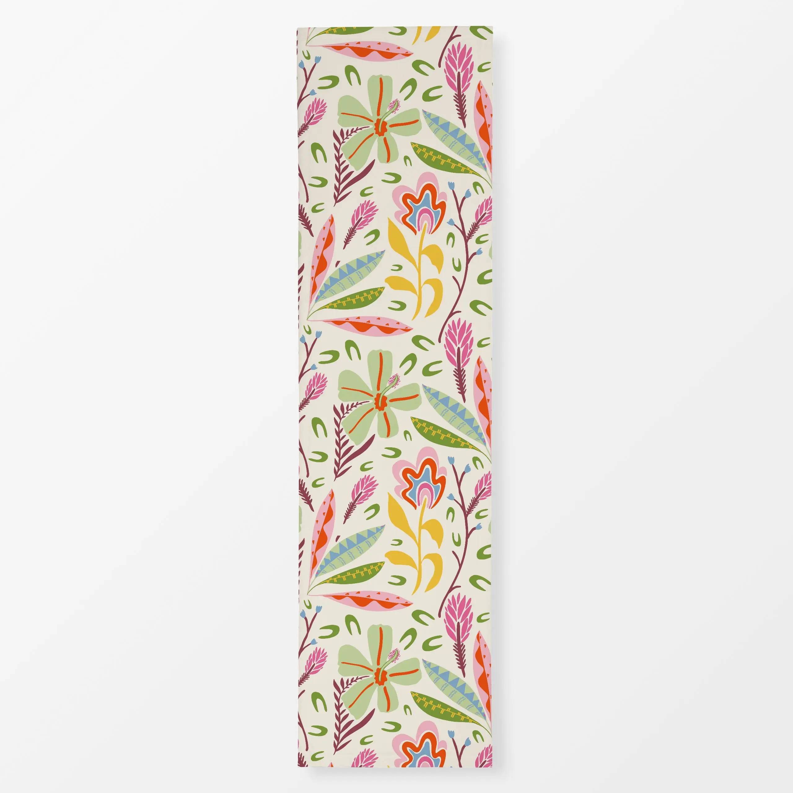 Tischläufer Tropische Blüten weiss - Blumen & Florales, Symbole & Muster, Pflanzen & Botanik - von „Patries Elisabeth"; Blüt...