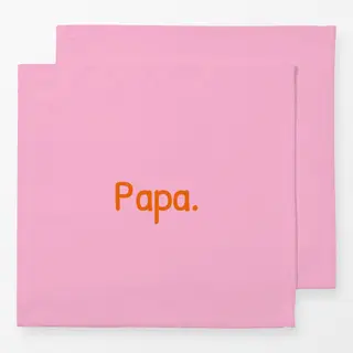 Servietten Papa rosa