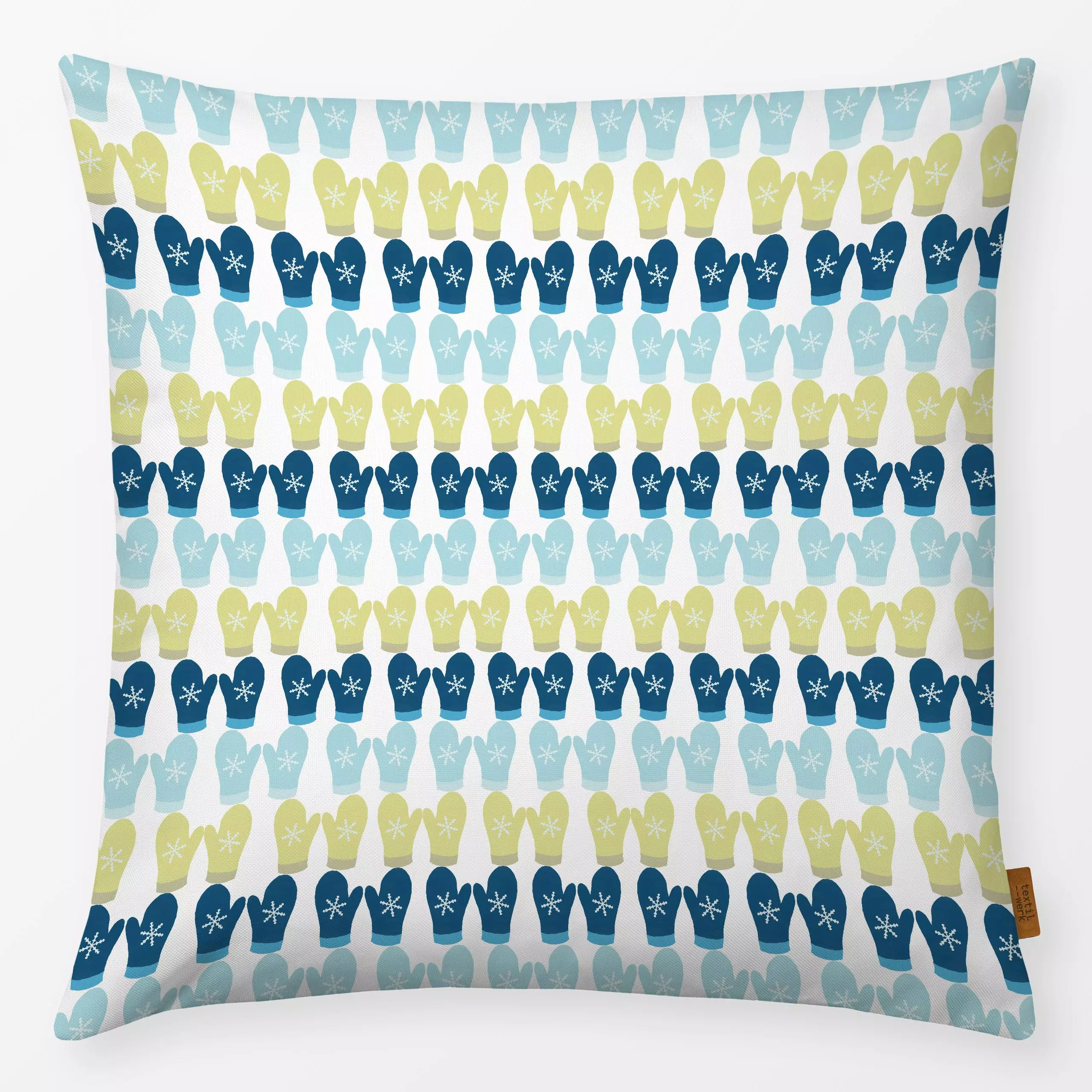 Kissen Handschuhe - Winter - von „Kathrin Löffler"; Winter, kalt, handschuhe, gestreift, Wintersport, winterkollektion