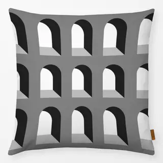 Kissen Arch Pattern Black And White