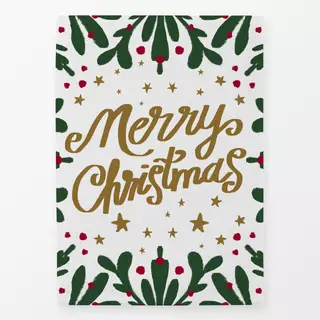 Geschirrtuch Merry Christmas Mistelzweig