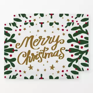 Tischset Merry Christmas Mistelzweig