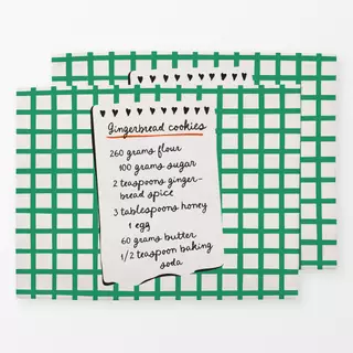 Tischset Rezept Cookies