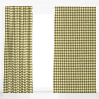 Dekovorhang Gingham-Karo Grün