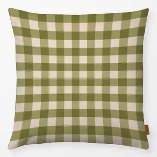 Kissen Gingham-Karo Grün