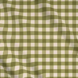 Meterware Gingham-Karo Grün