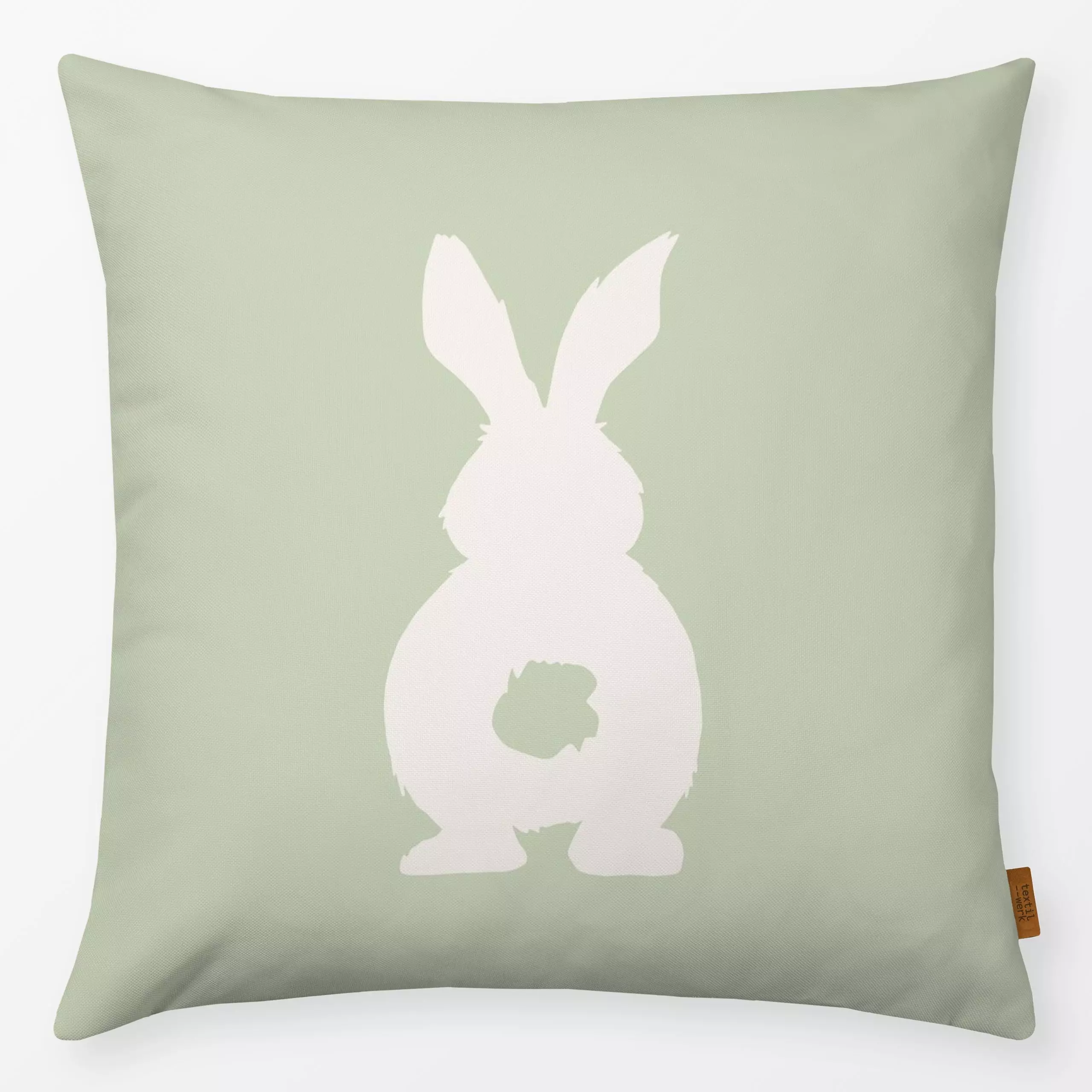 Kissen Hase Rücken - Frühling, Anlässe, Ostern - von „Kruth Design"; Sommerblumen, Hase, Osterhase, geschenkidee, Gartendeko...