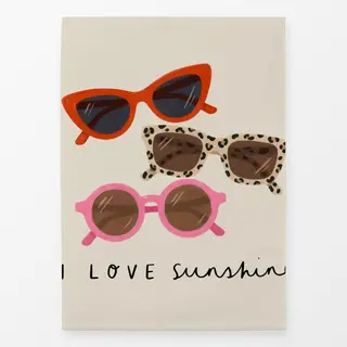 Geschirrtücher Sonnenbrillen rot pink