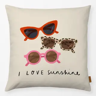 Kissen Sonnenbrillen rot pink