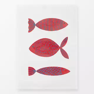 Geschirrtuch Rote Fische