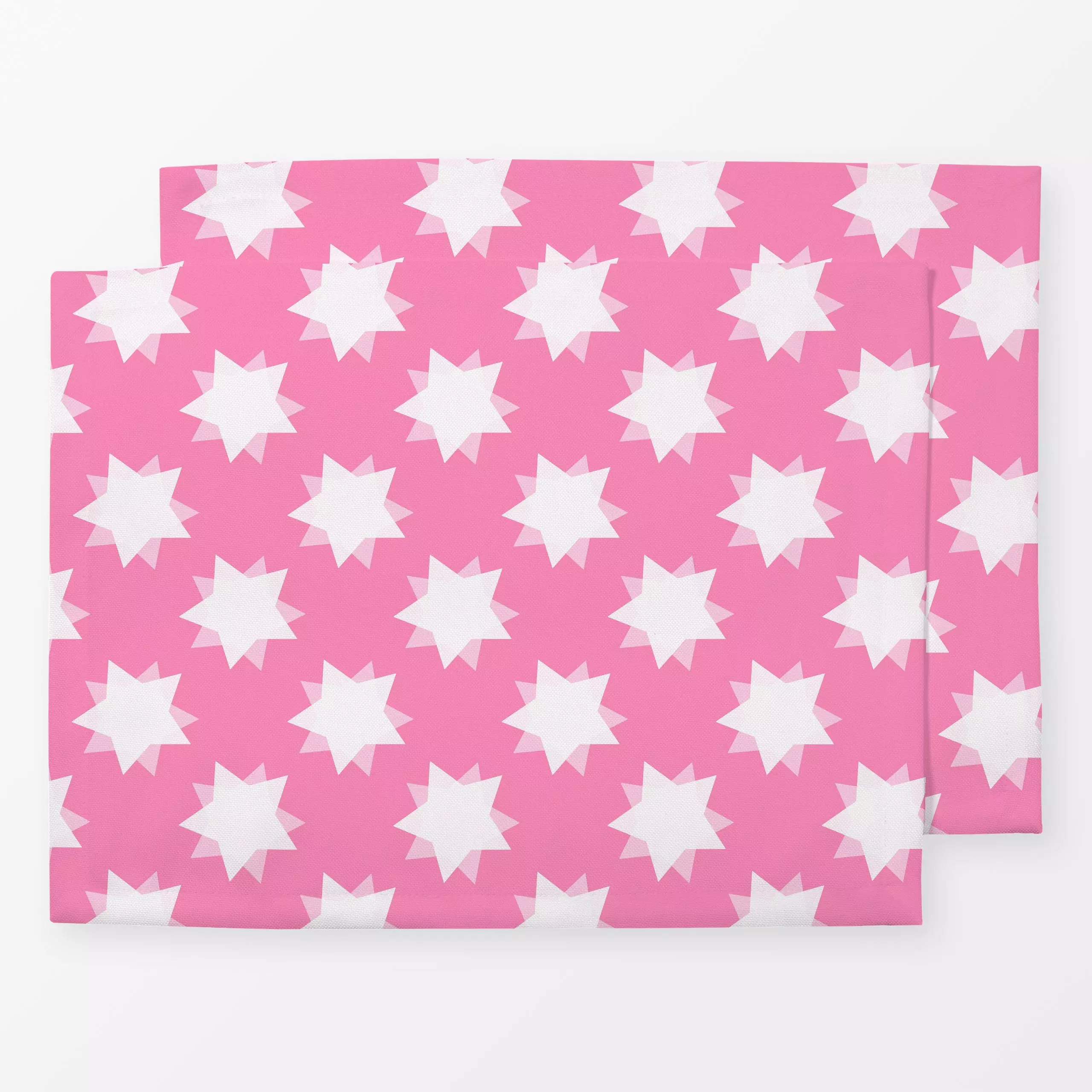 Tischset Papiersterne - Weihnachten, Symbole & Muster - von „Julia Reyelt"; Muster, minimal, Sterne, Weihnachten, Stern, wei...
