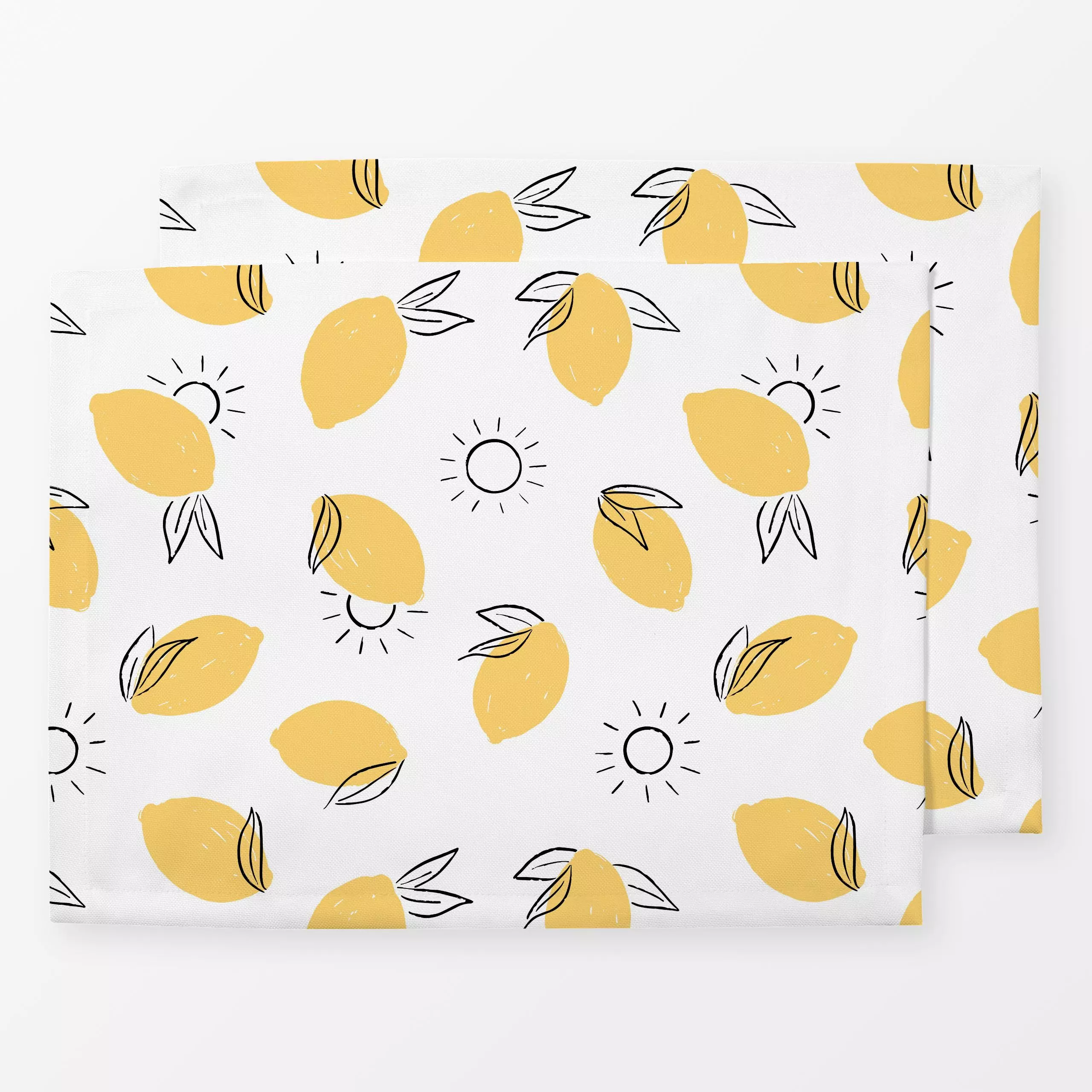 Tischset Lemons and Sunshine, Essen & Trinken, Sommer, von Barlena