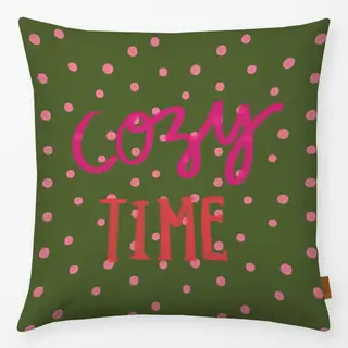 Kissen Cozy Times grün