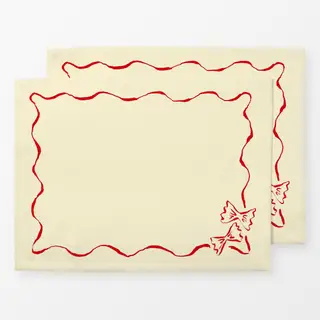 Tischset Italian Framed Pasta Farfalle