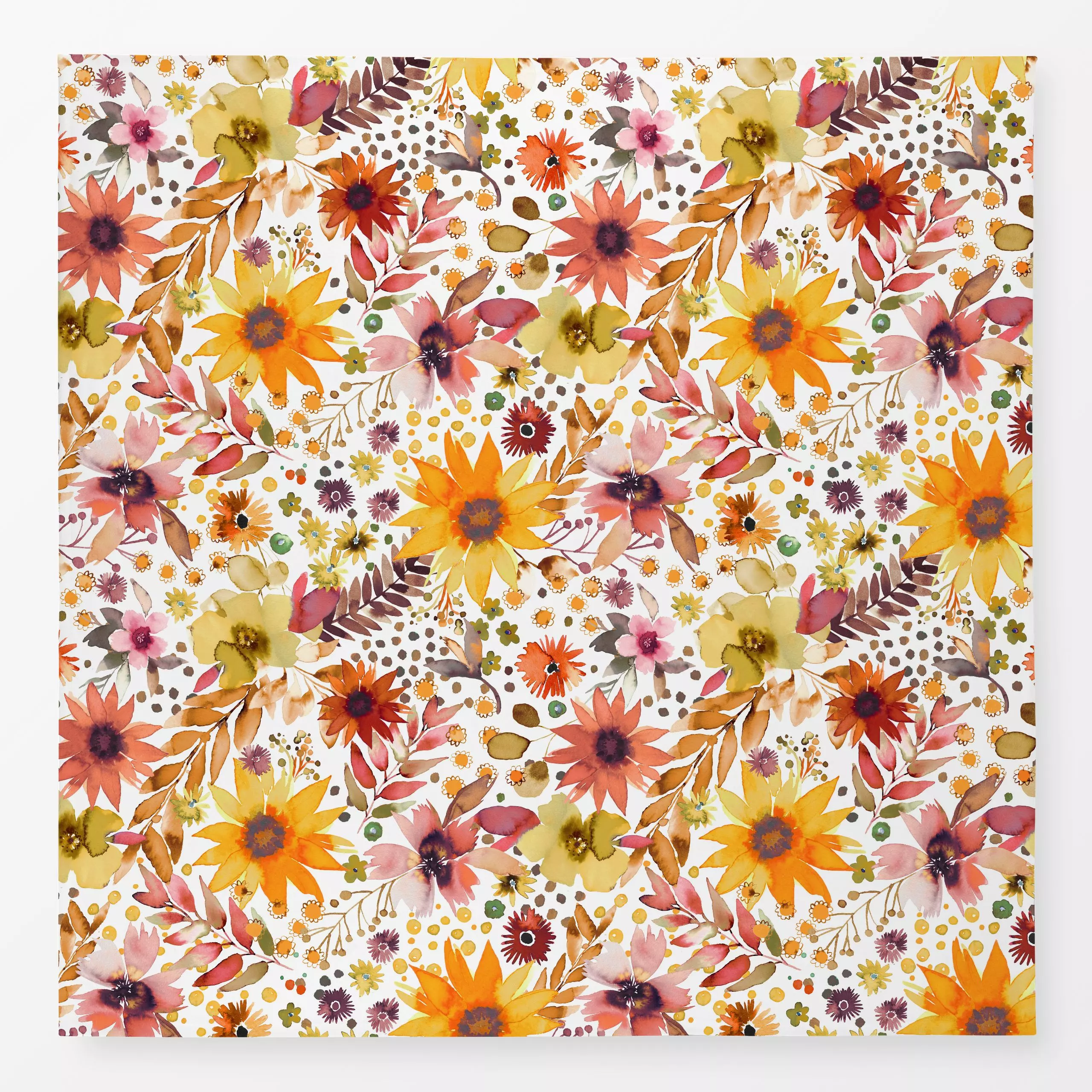 Tischdecke Mediterrane Sonnenblumen, Blumen, Sommer, von Ninola Design