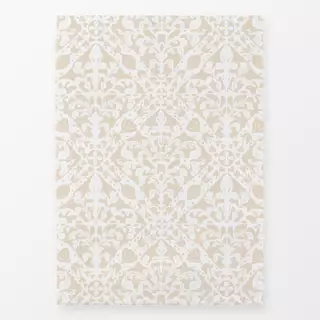 Geschirrtücher Ornament Fliese Beige Weiß