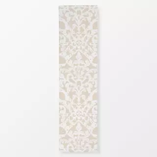 Tischläufer Ornament Fliese Beige Weiß