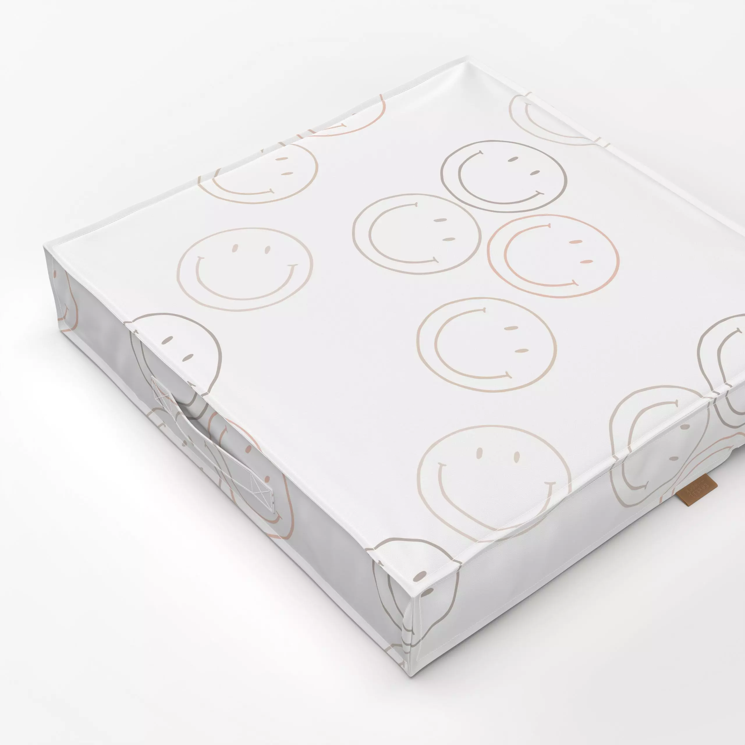 Bodenkissen Smile Pattern - Frühling, Symbole & Muster - von „Kruth Design"; Kinder, Sommer, Geschenk, smile