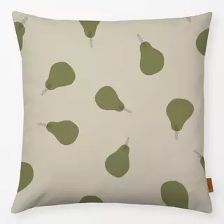 Kissen Muster Birne - beige