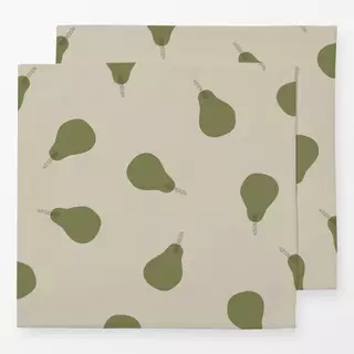 Servietten Muster Birne - beige