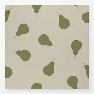 Tischdecke Muster Birne - beige