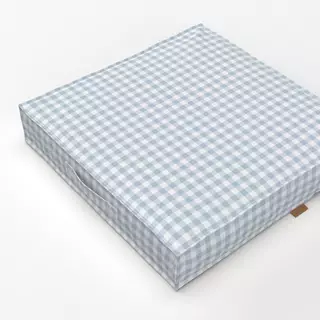 Bodenkissen Cottage Checks Pastel Blue