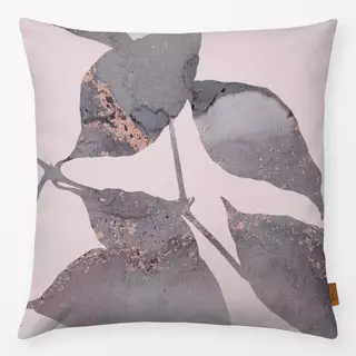 Kissen Rosa Blattmuster
