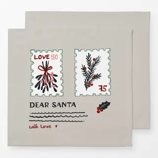 Servietten Dear Santa