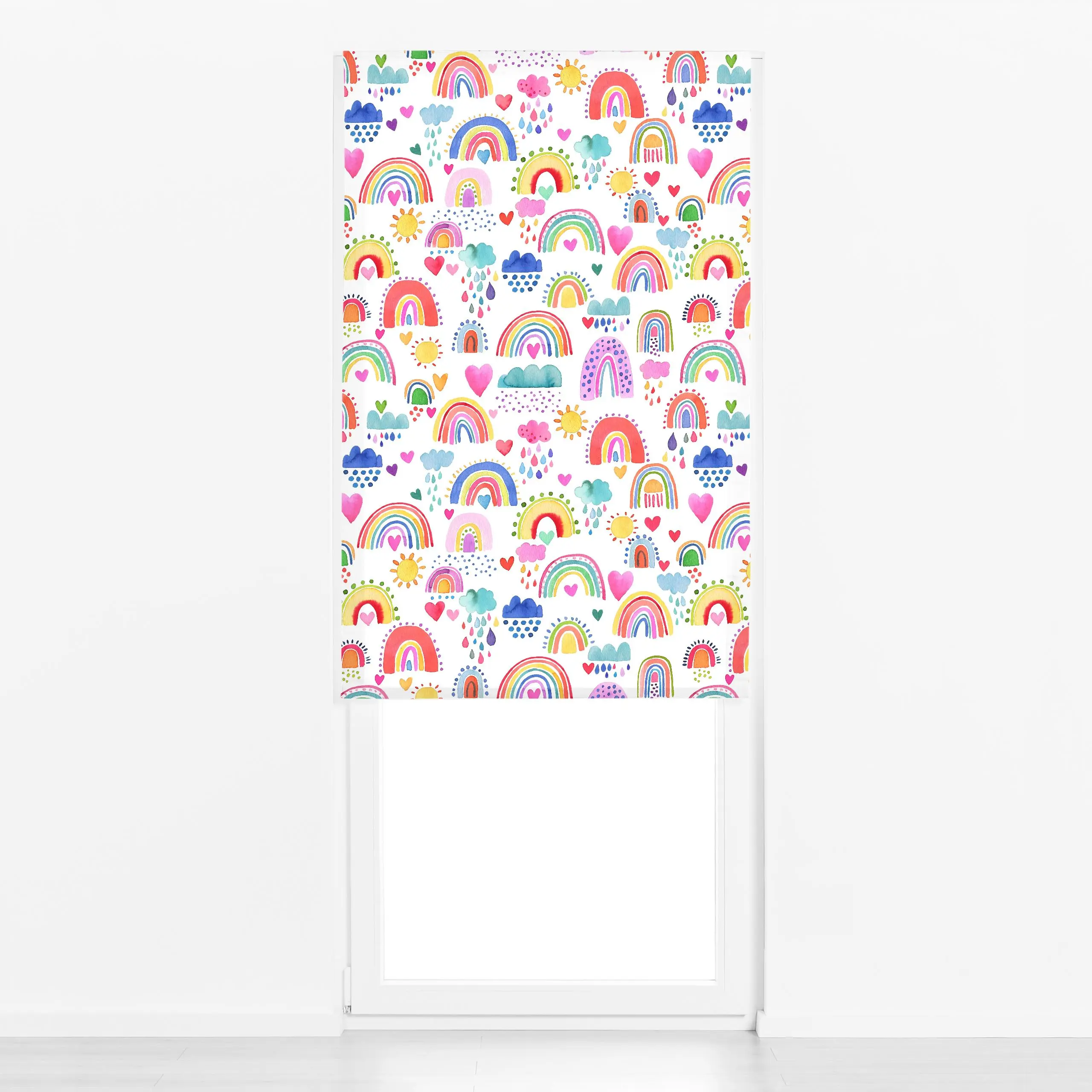 Raffrollo Niedlich Schön Regenbogen Baby - Kinderzimmer & Motive für Kinder, Liebe, Romantik & Pride - von „Ninola Design ";...