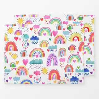 Tischset Niedlich Schön Regenbogen Baby