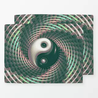 Tischset Yin Yang Spiral