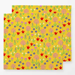 Servietten Fruehlingswiese2