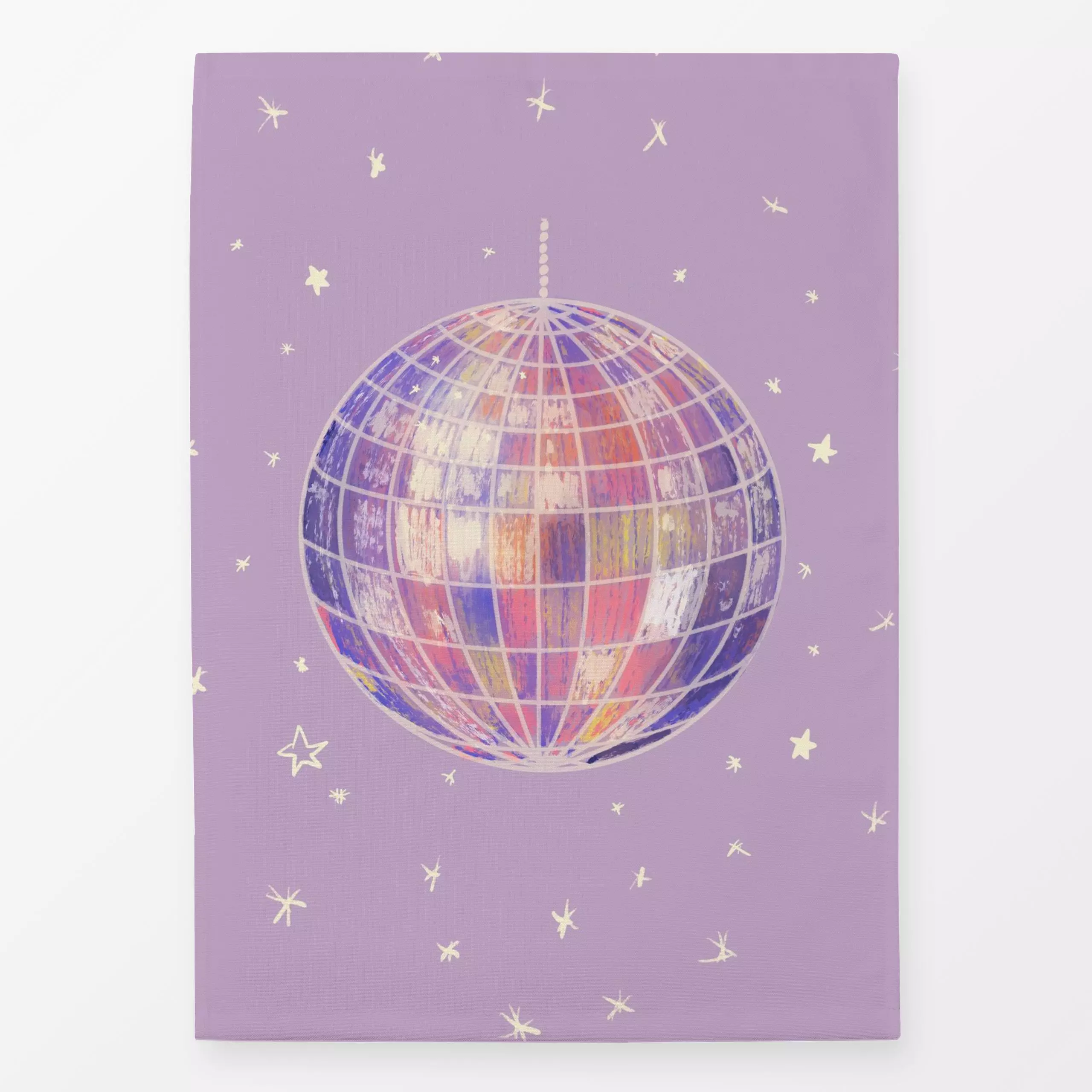 Geschirrtücher Discokugel lila - Anlässe - von „Studio Dolci"; party, lila, Fruehling, Lebensfreude, flieder, froehlich, par...
