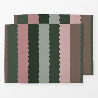 Tischset Multicolor Streifen