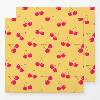 Servietten Kirschenmuster