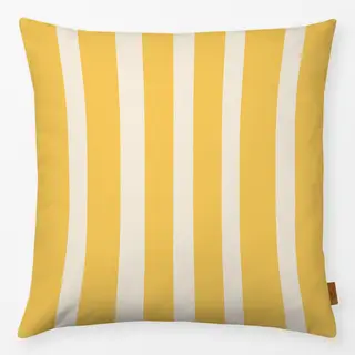 Kissen Streifen gelb beige