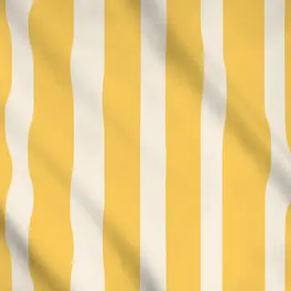 Meterware Streifen gelb beige