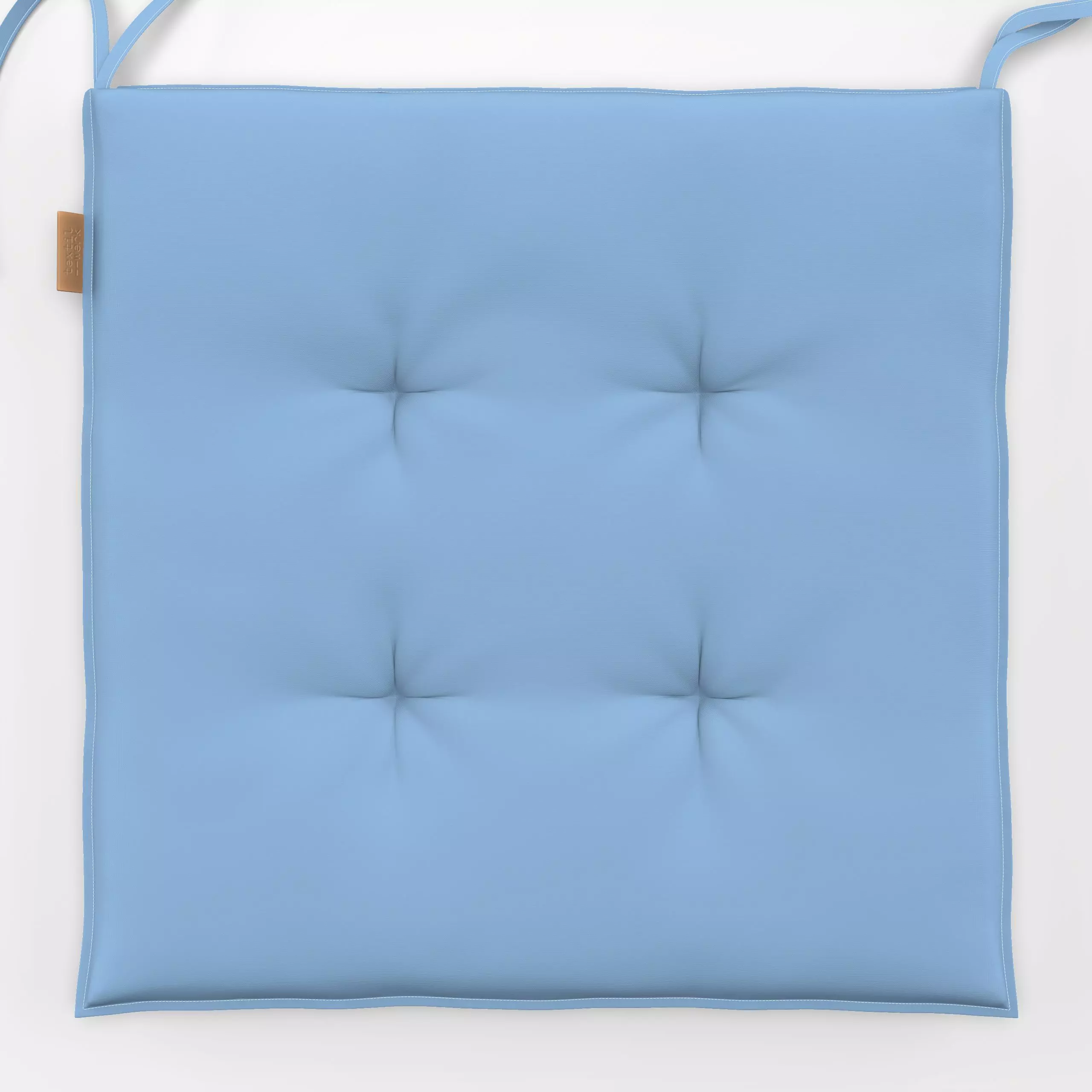 Sitzkissen colors Babyblau - Symbole & Muster - von „textilwerk colors"; bunt, schlicht, Farben, hellblau, uni, einfarbig, t...