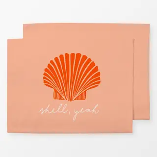 Tischset Coastal summer shell yeah