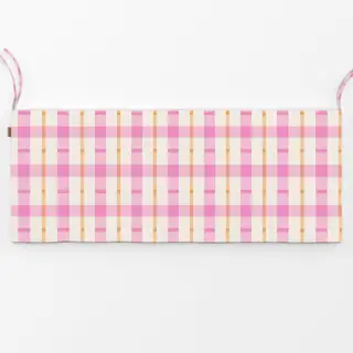 Bankauflage Pink Orange Tartan