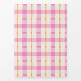 Geschirrtücher Pink Orange Tartan