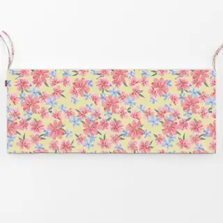 Bankauflage Happy Flowers gelb