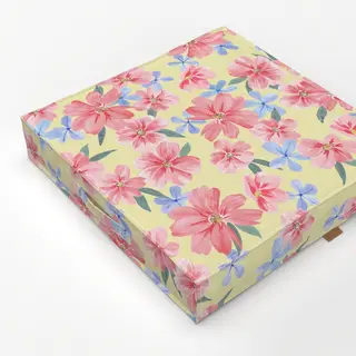 Bodenkissen Happy Flowers gelb