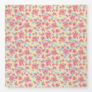 Tischdecke Happy Flowers gelb