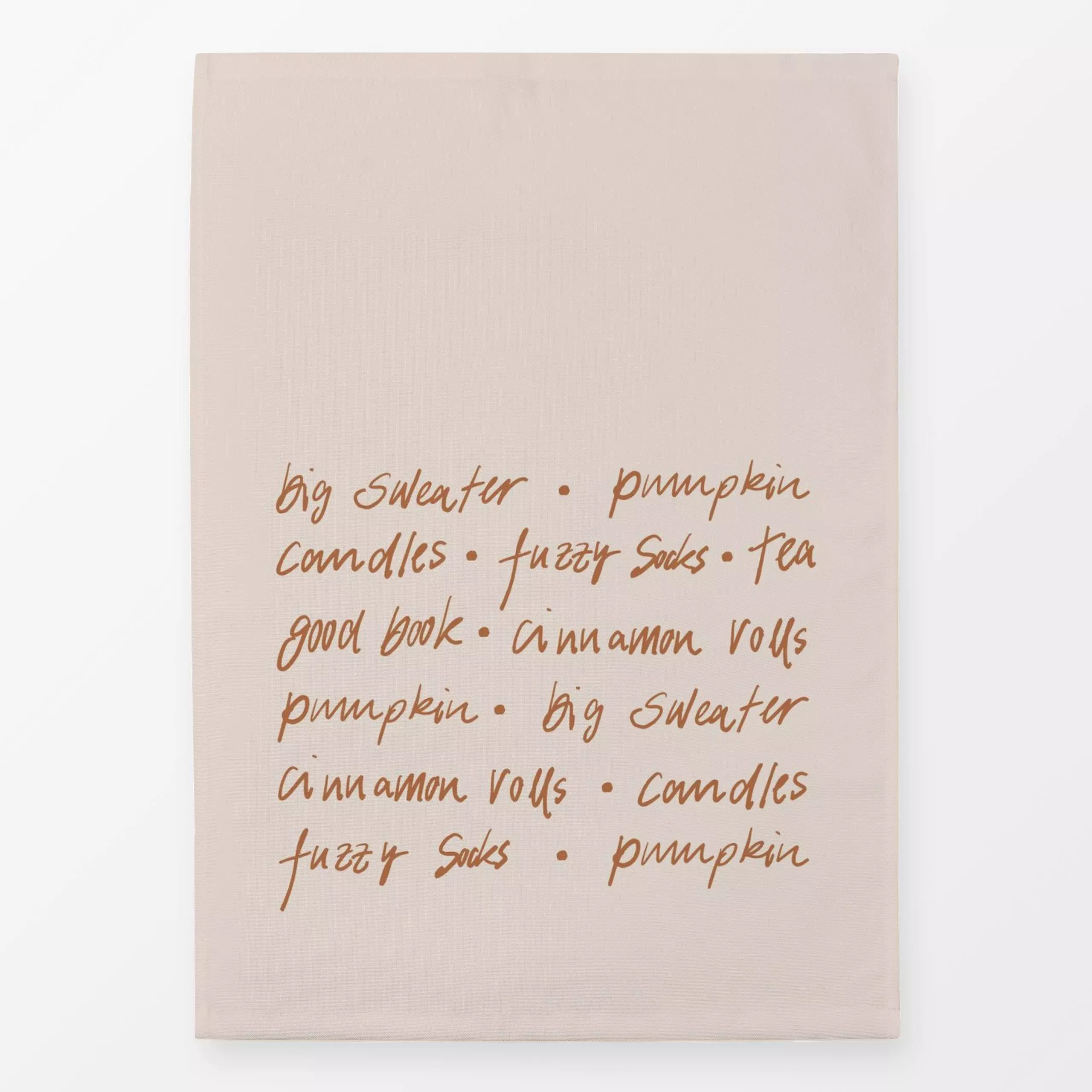 Geschirrtücher Cozy Vibe Lettering - Herbst, Sprüche & Schriftzüge - von „Kruth Design"; typografie, Herbst, spruch, Spruchk...