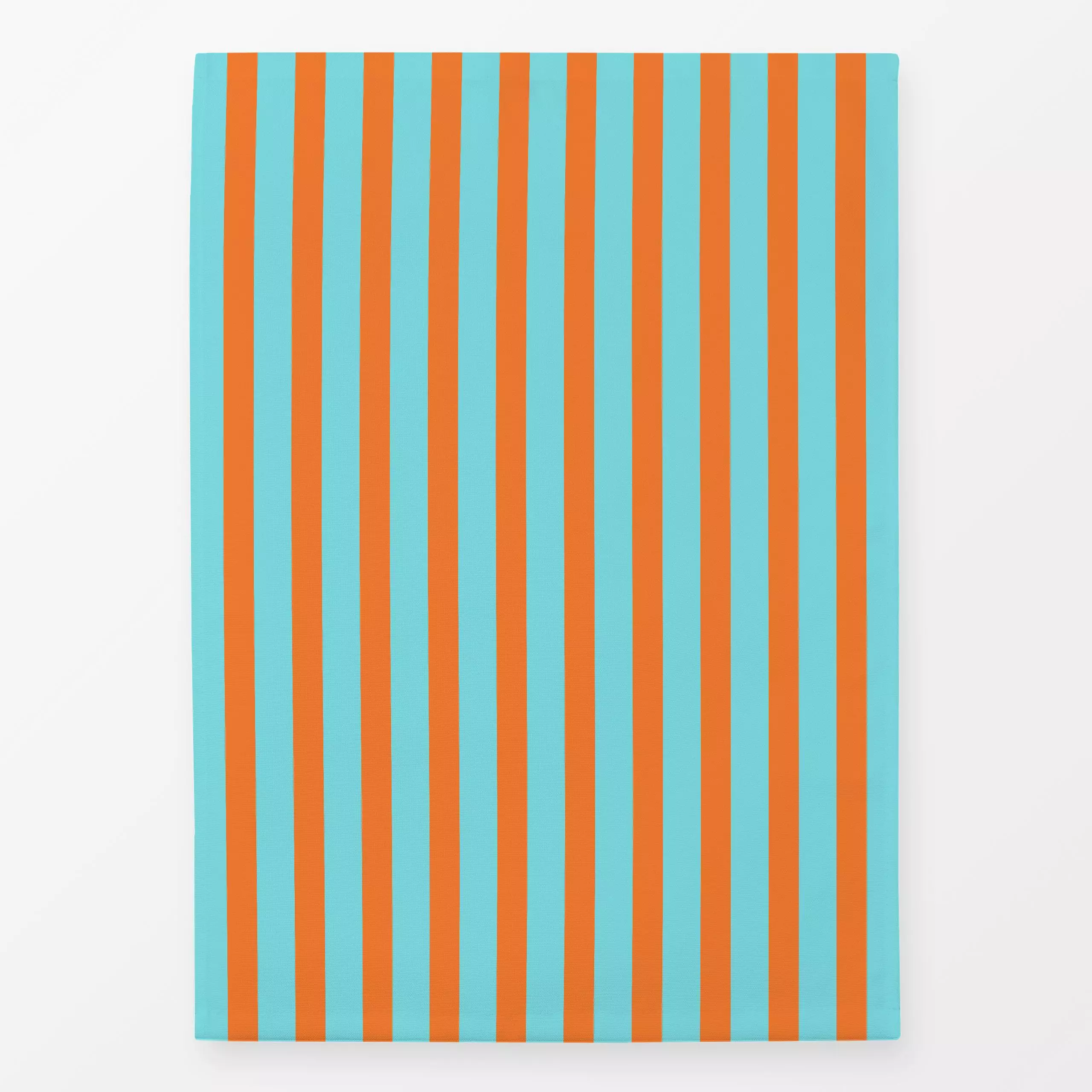 Geschirrtücher Bold Stripes blue and orange - Sommer, Symbole & Muster - von „Karen Menzenbach x so.leben.wir"; Muster, abst...
